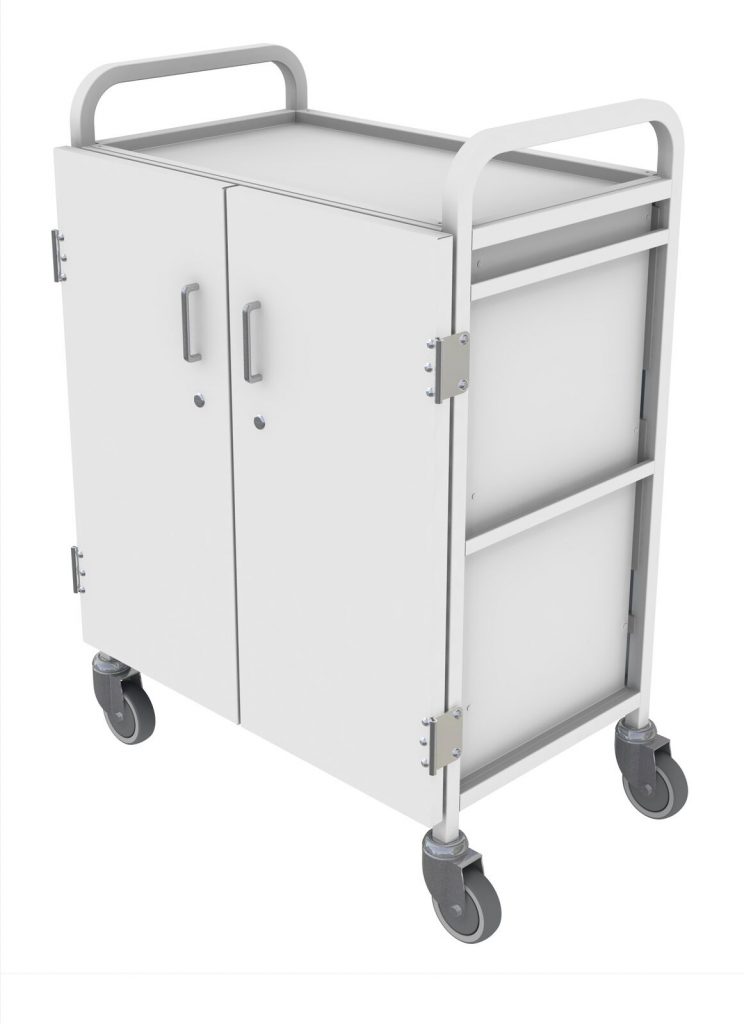 Double Trolley, Bow Handle, Door Locks MST018 Shuttleworth Medical