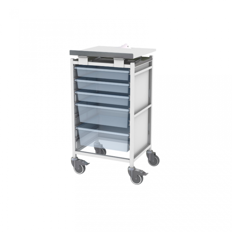 Medical Chart Trolley with Removable Trays CBT003 Shuttleworth Medical